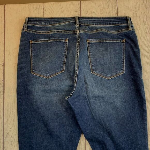 A.N.A. Jeans sz 16 T Tall Mid Rise Jegging Skinny Stretch Dark Wash Inseam 31.5" - Picture 6 of 12